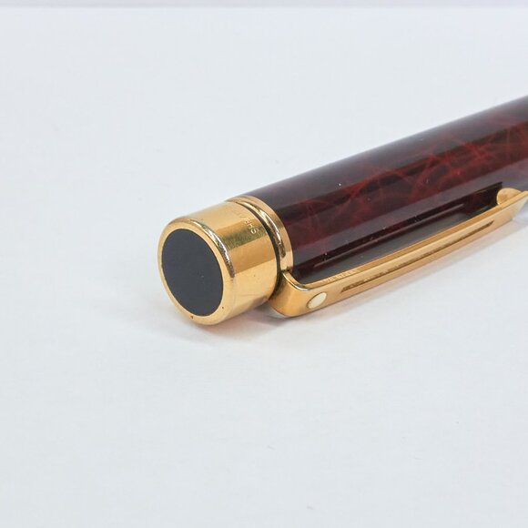 Sheaffer 14K Gold Nib Fountain Pen / Burgundy Marbled / Made in USA - Picture 4 of 15